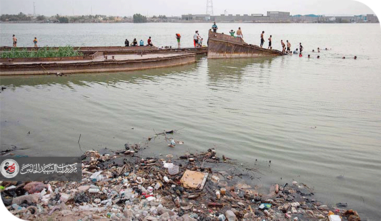 شط العرب ماء مالح وشبكة صرف صحي