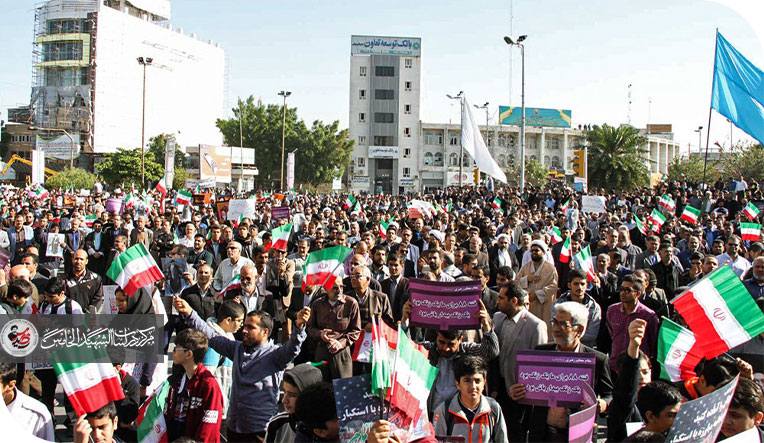 الشعب الإيراني الشريف سلاح الدمار الشامل للغطرسة والطغيان