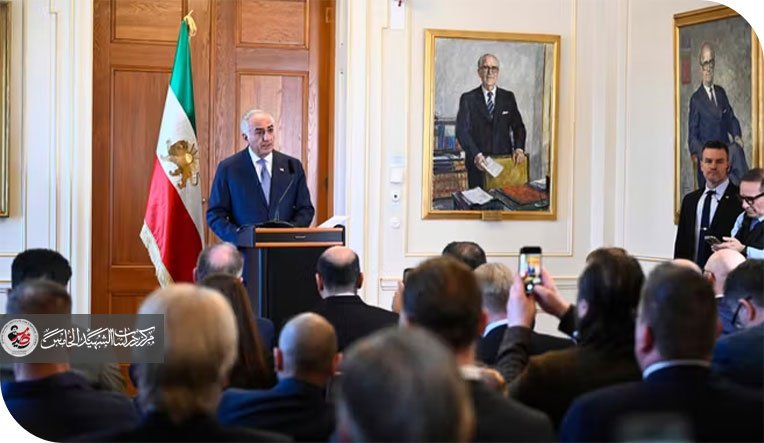 السويد تسمح لرضا بهلوي (ابن الشاه السابق) عبر منابرها الإعلامية و مؤسساتها بالدعوة لانتهاك القانون الدولي