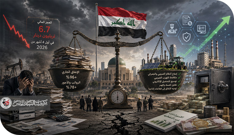 عجز ٦،٧ تريليون دينار وضغط الرواتب على الخزينة العراقية