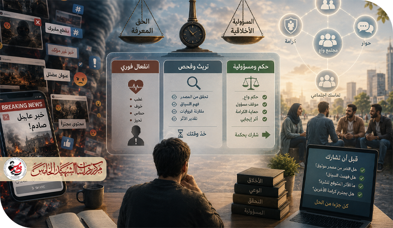 الوعي الأخلاقي عند تلقي الخبر الرقمي