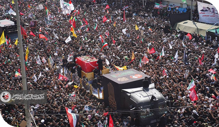 العشق الصادق للخامنئي في مشهد الوداع المهيب