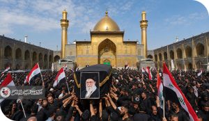 تشييع الإمام الخامنئي في العراق وطوفان الوفاء في وادي السلام