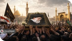 تشييع المرجع الشهيد الخامنئي في العراق بين النجف وكربلاء