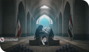 جنازة الشهيد الإمام السيد علي الحسيني الخامنئي في العراق من نهج أمير المؤمنين إلى مدرسة كربلاء