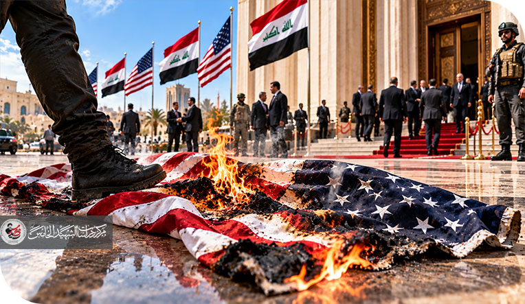 دوس العلم الأمريكي .. فعلٌ لا يعرف من قام به كم يكلّف العراق ..